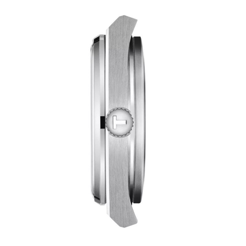 Profile view of the watch case Tissot PRX系列35mm