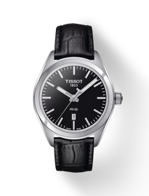 Vue de face de la montre Tissot PR 100 Lady avec ombre