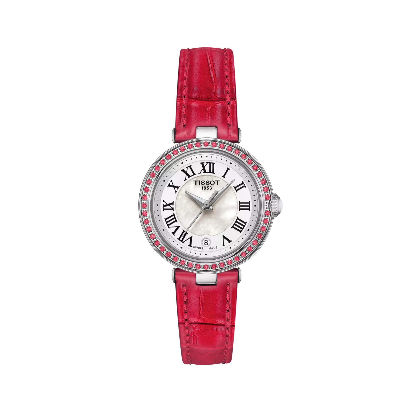 มุมมองด้านหน้าของนาฬิกา Tissot Bellissima Small Lady