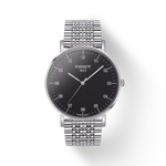 Front view of the watch Tissot Everytime 42mm with shadow