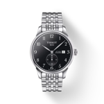 Vue de face de la montre Tissot Le Locle Automatique Petite Seconde avec ombre