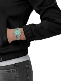 Simulation of the watch Tissot Ballade 34mm on a wrist