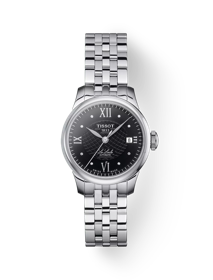 Front view of the watch Tissot Le Locle  Automatic  Lady with shadow