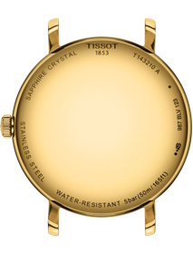 Back view of the watch case Tissot Everytime 34mm