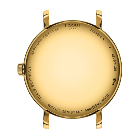 Back view of the watch case Tissot Everytime 34mm