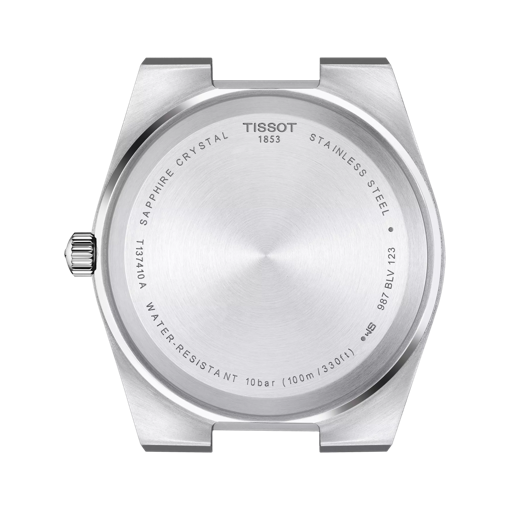 Back view of the watch case Tissot PRX 40mm
