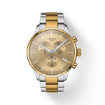 Front view of the watch Tissot Chrono XL Classic with shadow