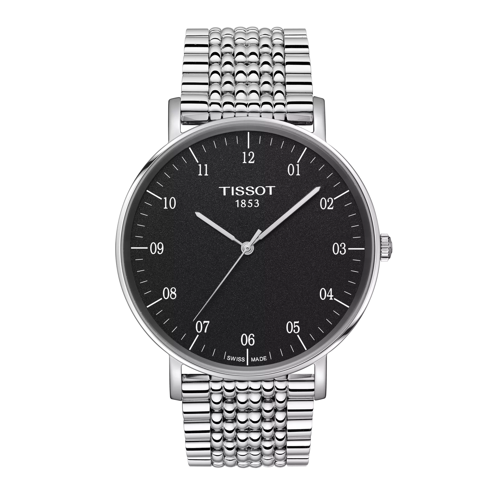 Front view of the watch Tissot Everytime 42mm