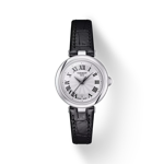 มุมมองด้านหน้าของนาฬิกา Tissot Bellissima Small lady พร้อมเงา