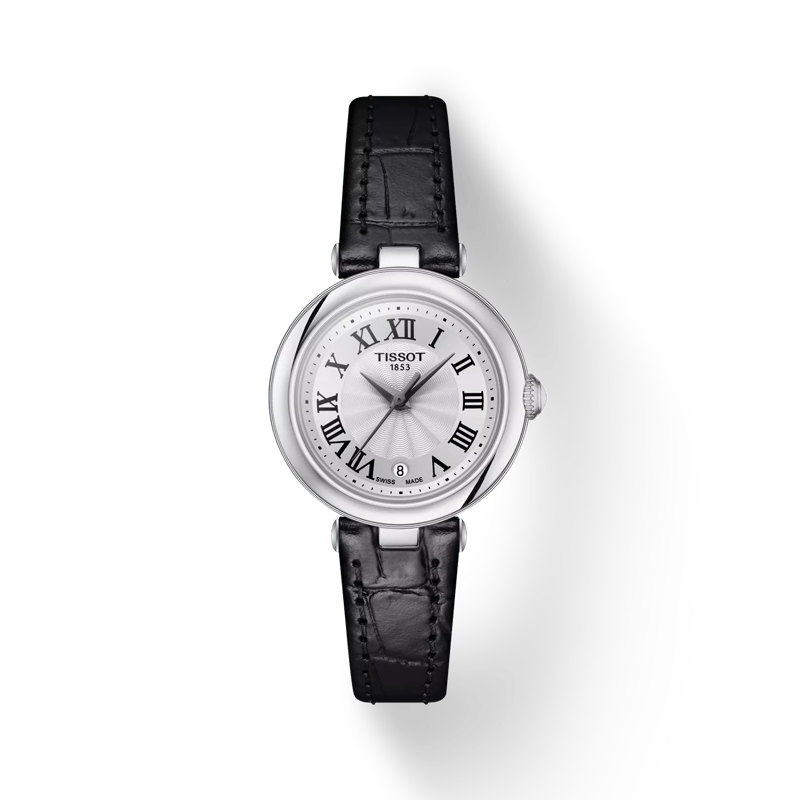 Front view of the watch Tissot Bellissima Small lady with shadow