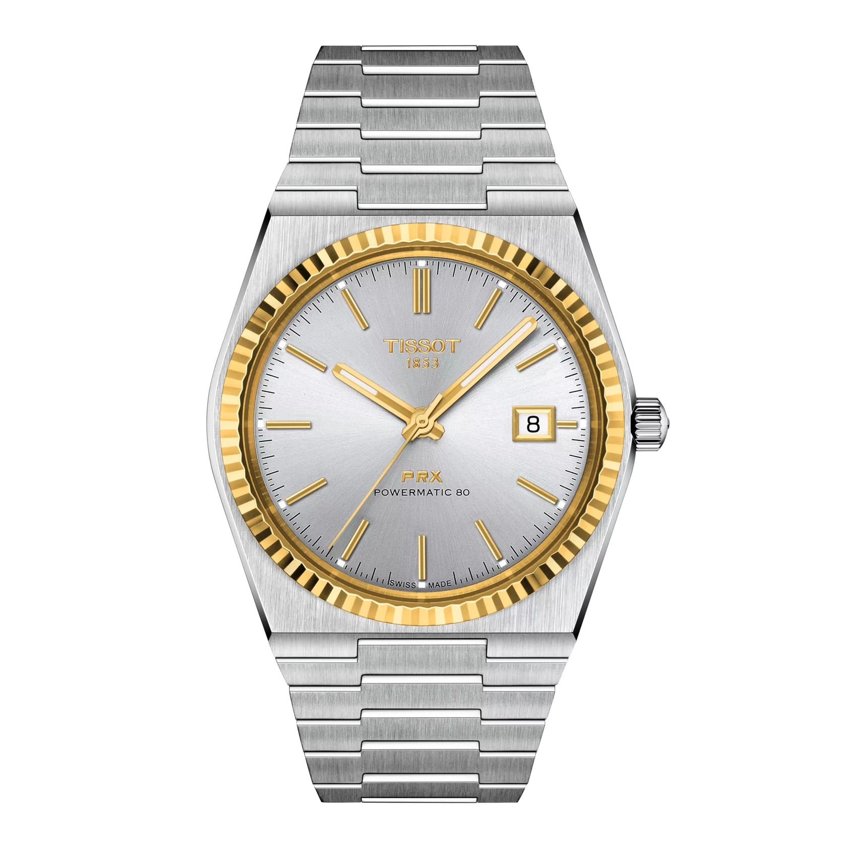 Tissot PRX Powermatic 80 Steel and 18K Gold Bezel