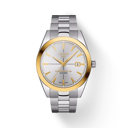 Tissot Gentleman Powermatic 80 Silicium Solid 18K Gold Bezel