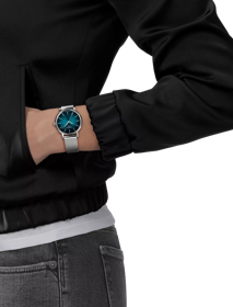 Simulation of the watch Tissot Everytime 34mm on a wrist