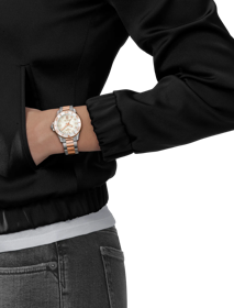 Darstellung der Uhr Tissot Seastar 1000 Quartz 36mm am Handgelenk