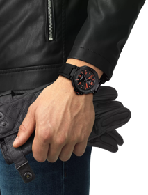 Simulation of the watch Tissot T-Race Powermatic 80 on a wrist