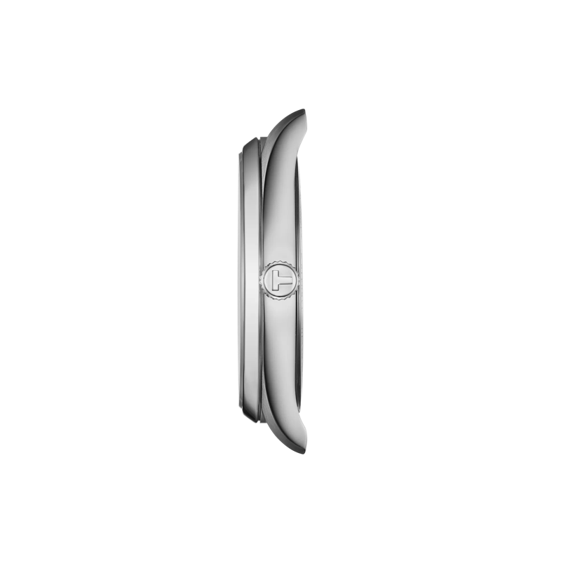 Profile view of the watch case Tissot PR 100