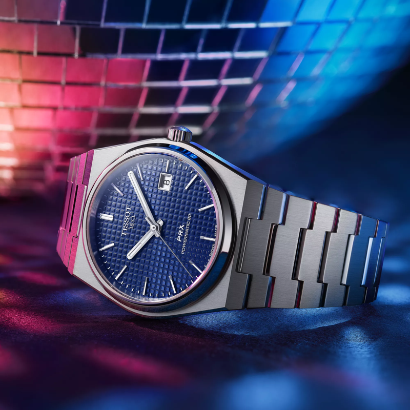 Tissot PRX ピーアールエックス パワーマティック80 のカラー背景図