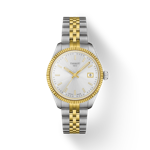 Front view of the watch Tissot Ballade 34mm with shadow