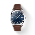Front view of the watch Tissot Gentleman with shadow