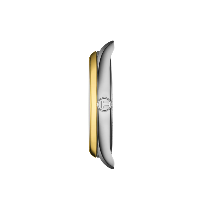 Profile view of the watch case Tissot PR 100