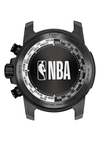 Back view of the watch case Tissot Supersport NBA Special Edition