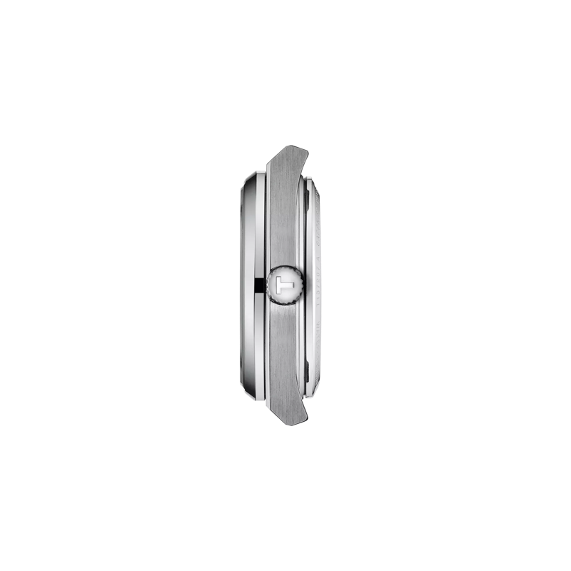 Profile view of the watch case Tissot PRX Powermatic 80 35mm