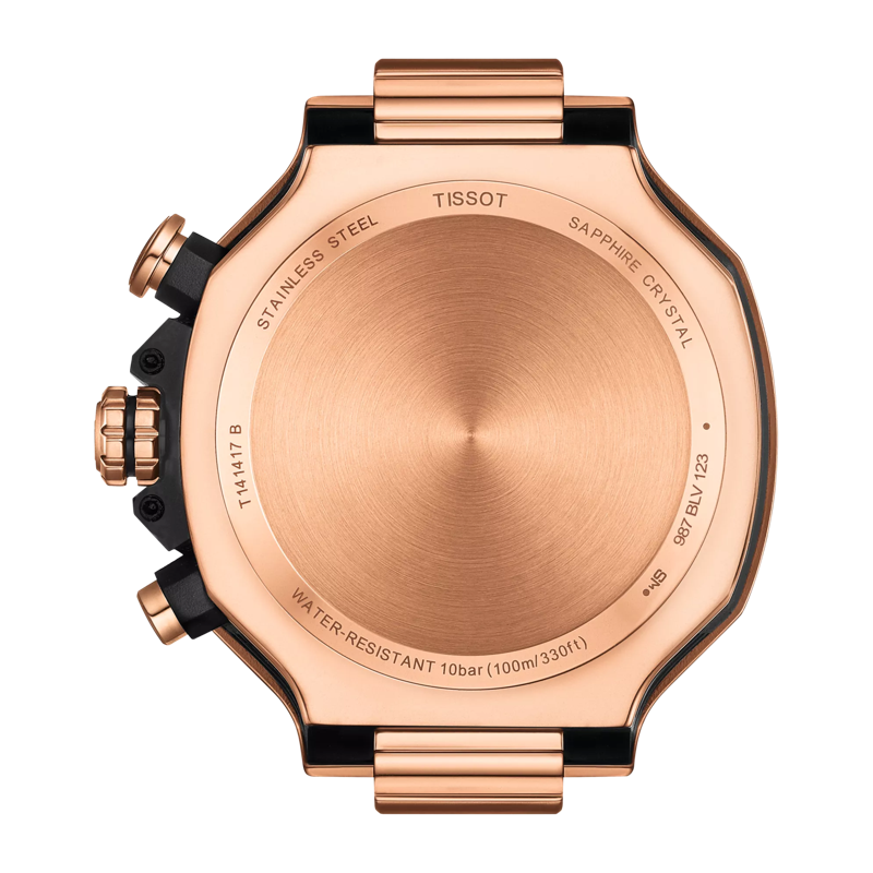 Back view of the watch case Tissot T-Race Chronograph