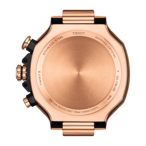 Back view of the watch case Tissot T-Race Chronograph