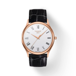 Front view of the watch Tissot Excellence 18K Gold with shadow
