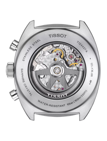 Back view of the watch case Tissot Heritage 1973