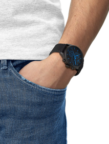 Simulation of the watch Tissot Chrono XL on a wrist