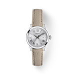 Vue de face de la montre Tissot Classic Dream Lady avec ombre
