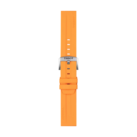 Tissot Official Orange Silicone Strap Lugs 22 mm