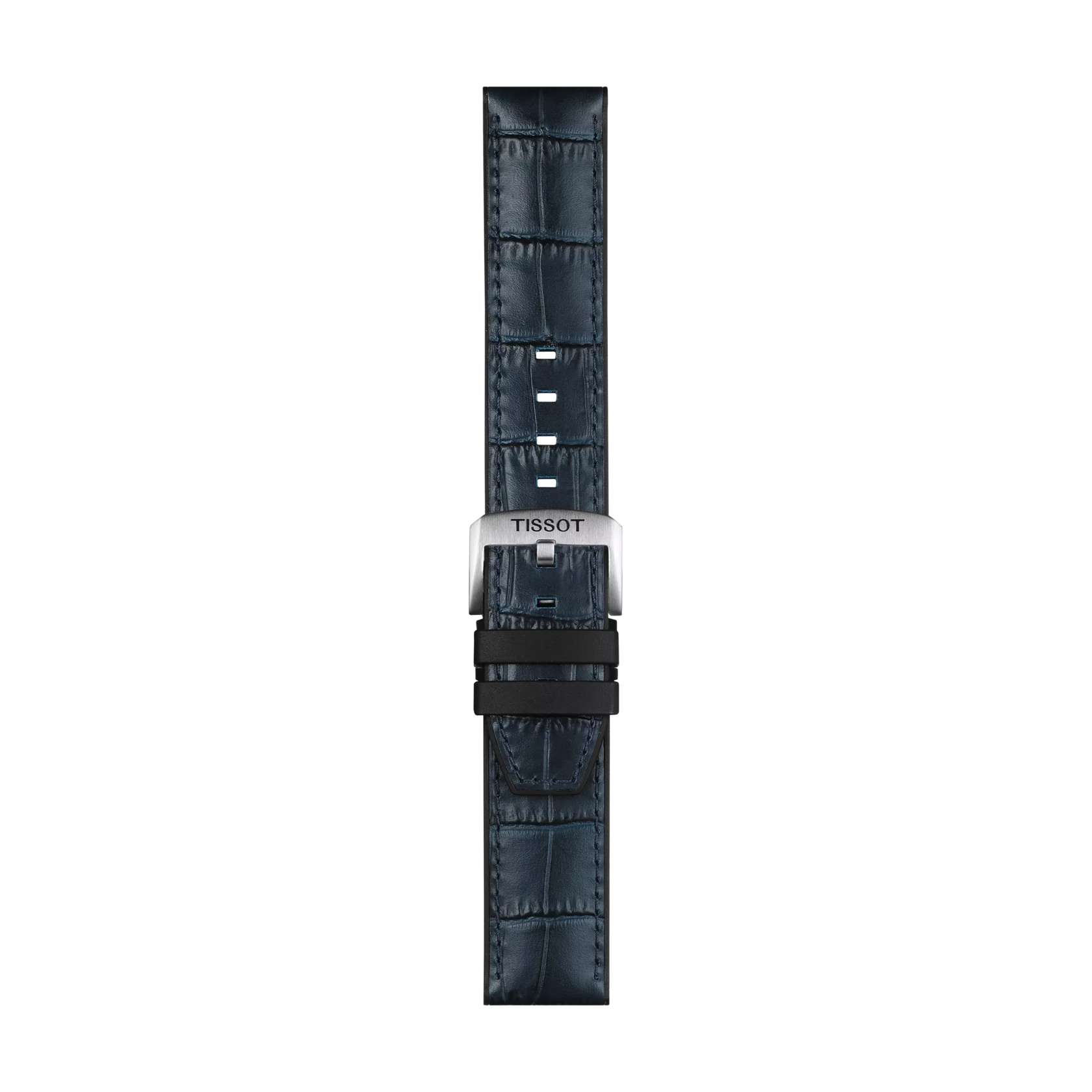 Tissot Official Blue Leather and Rubber Parts Strap Lugs 22 mm