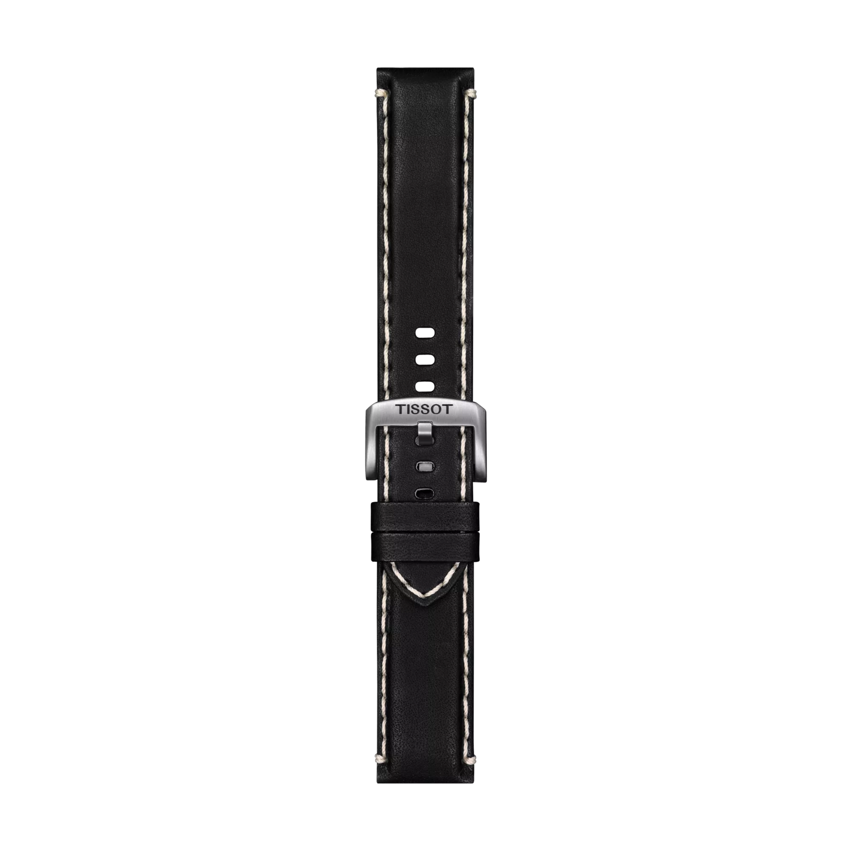 Tissot Official Black Leather Strap Lugs 22 mm