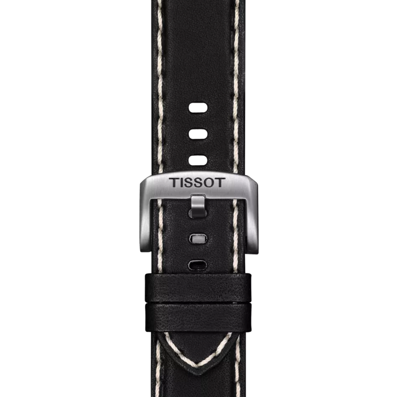 Tissot Official Black Leather Strap Lugs 22 mm