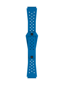 Front view of Tissot Επίσημο μπλε Sideral S καουτσούκ λουράκι