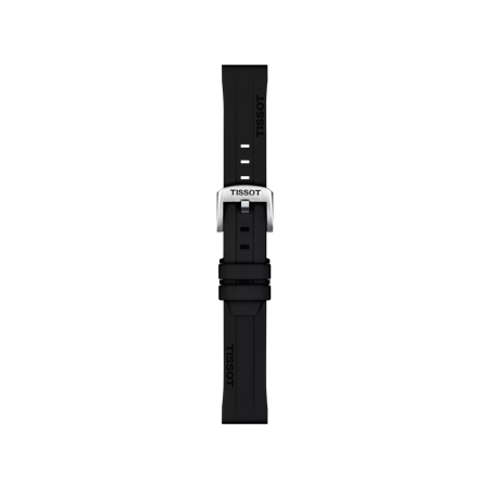 Tissot Official Black Silicone Strap Lugs 18 mm