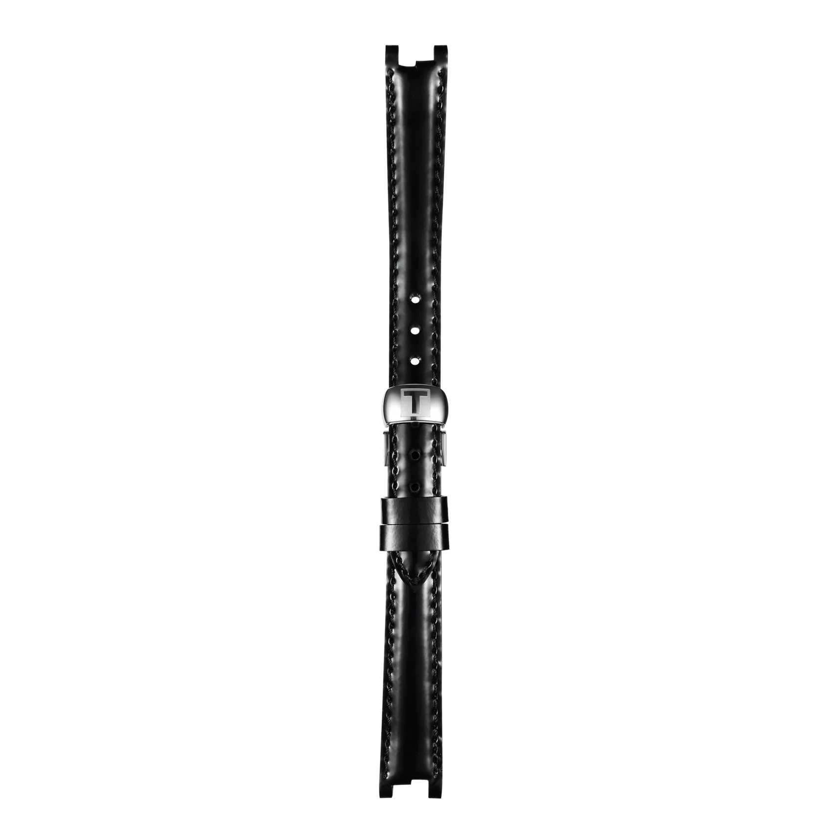 Correa negra de piel oficial Tissot 12 mm