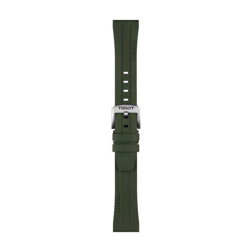TISSOT カーキ ラバー ストラップ 20MMの正面図