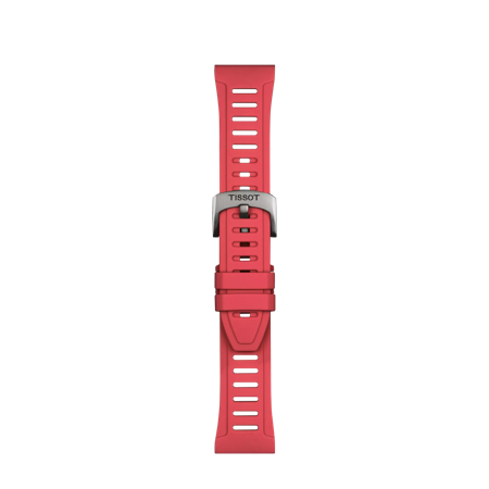 Tissot Official Red Silicone Strap Lugs 21 mm XS