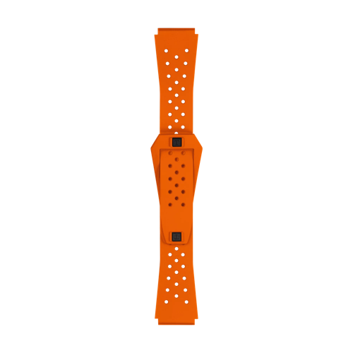 TISSOT オレンジ シデラル S ラバー ストラップの正面図