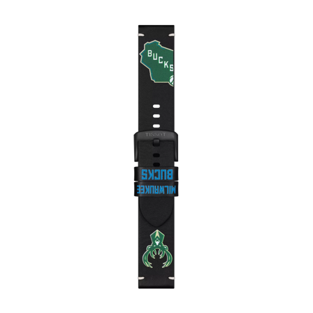 Tissot Official NBA leather strap Milwaukee Bucks 22mm