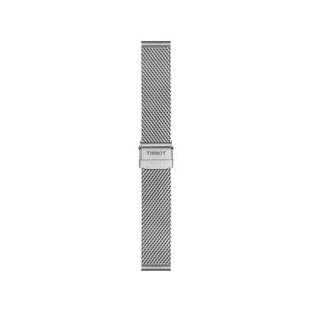 Front view of Tissot Official Steel Milanais Bracelet Lugs 18 mm