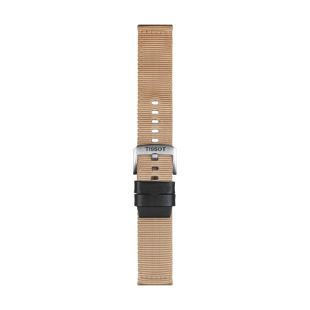 Tissot official beige fabric strap lugs 22 mm