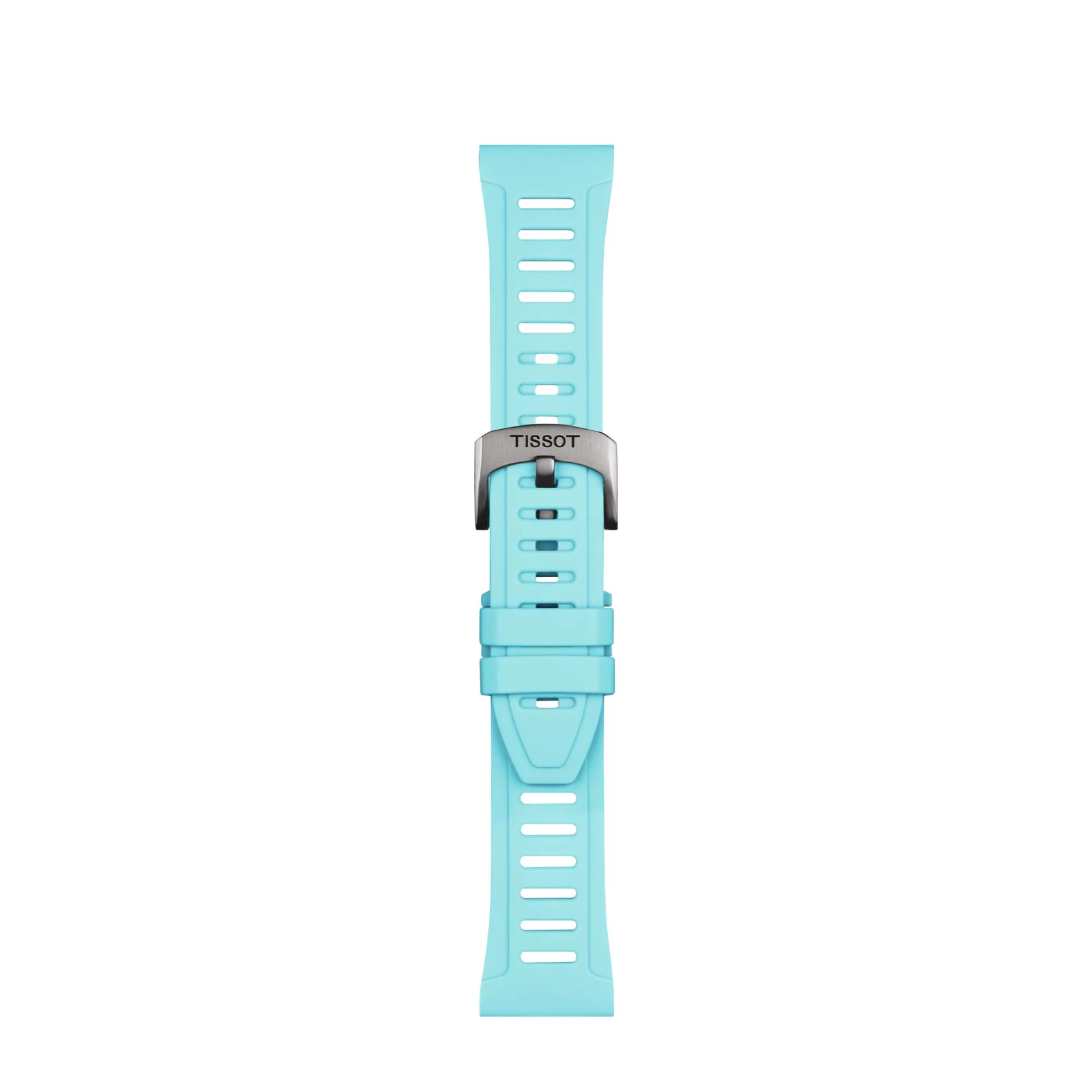 Tissot Official Ice Blue Silicone Strap Lugs 21 mm XS