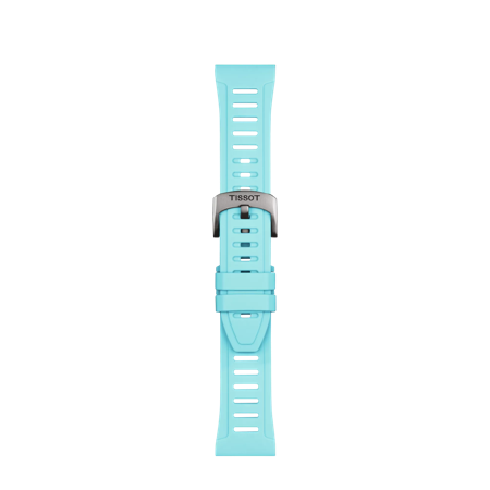 Tissot Official Ice Blue Silicone Strap Lugs 21 mm XS