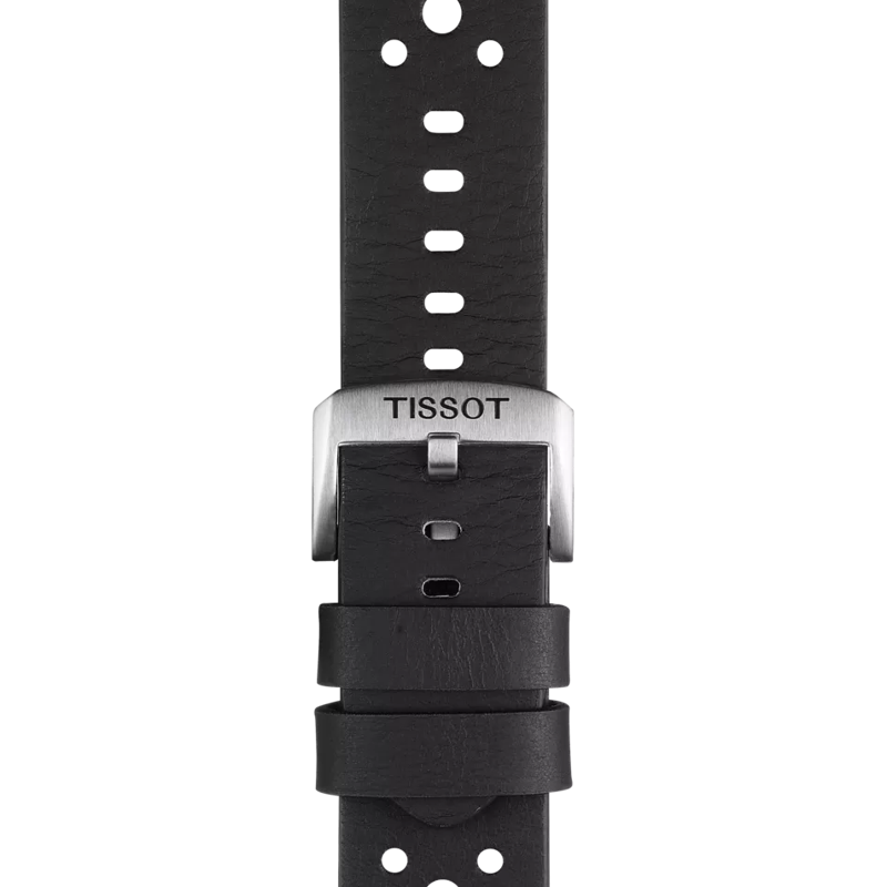 Correa negra de piel oficial Tissot 22 mm