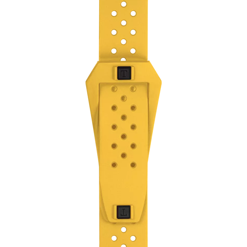 Tissot Official Yellow Sideral Rubber Strap