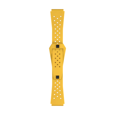 Tissot Official Yellow Sideral Rubber Strap